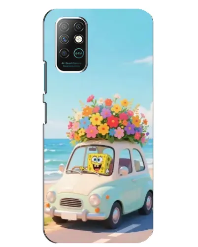 Чехол для Infinix Note 8 с картинкой «Автомобильное путешествие»