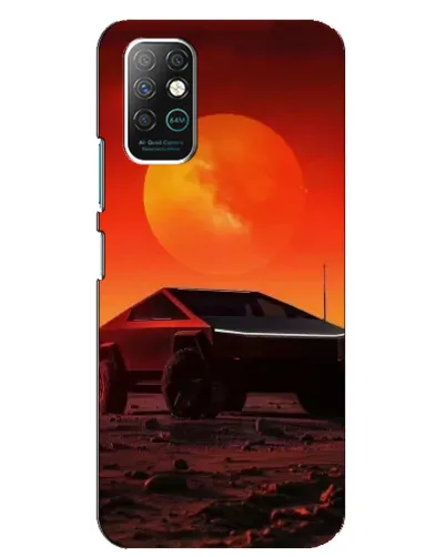 Чехол для Infinix Note 8 с картинкой «Cybertruck на Марсе»