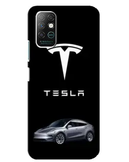 Чехол для Infinix Note 8 с картинкой «Tesla Model Y»