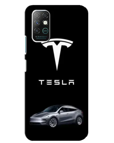 Чехол для Infinix Note 8 с картинкой «Tesla Model Y»