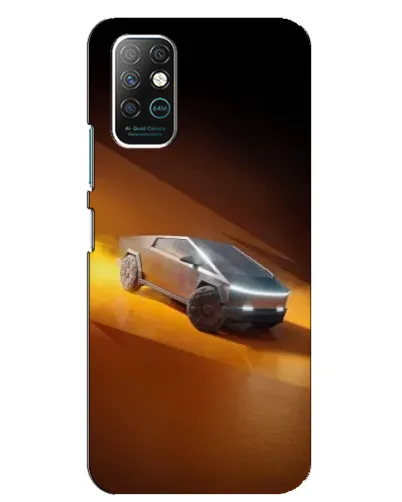 Чехол для Infinix Note 8 с картинкой «Cybertruck в пустыне»