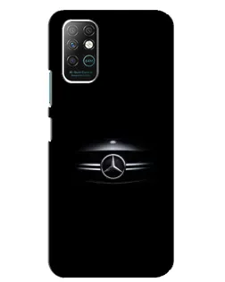 Чехол для Infinix Note 8 с картинкой «Mercedes — абстрактные линии»