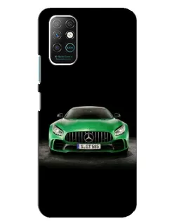 Чехол для Infinix Note 8 с картинкой «Mercedes — неоновый лого»