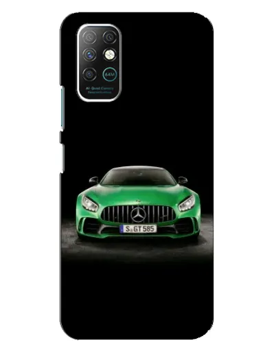 Чехол для Infinix Note 8 с картинкой «Mercedes — неоновый лого»