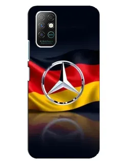 Чехол для Infinix Note 8 с картинкой «Mercedes — флаг Германии»