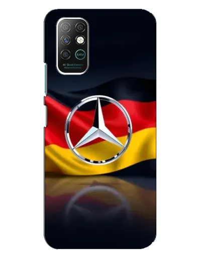 Чехол для Infinix Note 8 с картинкой «Mercedes — флаг Германии»