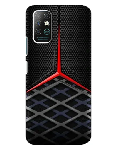 Чехол для Infinix Note 8 с картинкой «Mercedes Carbon Grid»