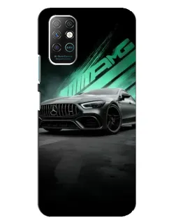 Чехол для Infinix Note 8 с картинкой «Темный Mercedes AMG»