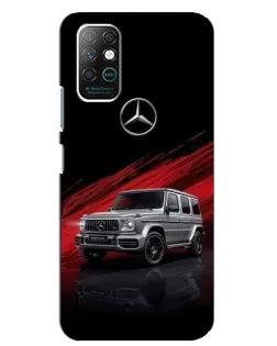 Чехол для Infinix Note 8 с картинкой «Mercedes G-Class красный»