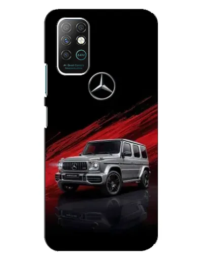 Чехол для Infinix Note 8 с картинкой «Mercedes G-Class красный»