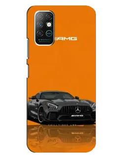 Чехол для Infinix Note 8 с картинкой «Оранжевый Mercedes AMG»