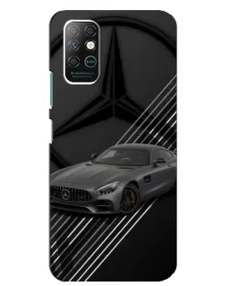 Чехол для Infinix Note 8 с картинкой «Mercedes AMG — графика»