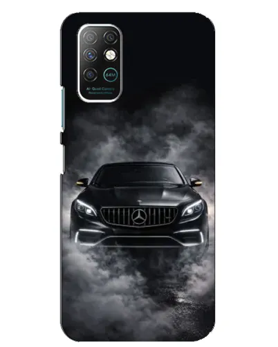 Чехол для Infinix Note 8 с картинкой «Mercedes в дыму»