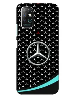 Чехол для Infinix Note 8 с картинкой «Mercedes — бирюзовый акцент»