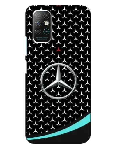 Чехол для Infinix Note 8 с картинкой «Mercedes — бирюзовый акцент»