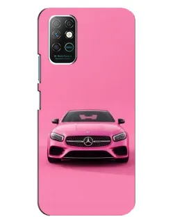 Чохол для Infinix Note 8 з картинкою «Рожевий Mercedes AMG»