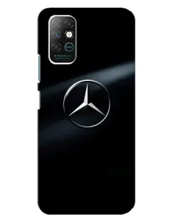 Чохол для Infinix Note 8 з картинкою «Mercedes на металі»