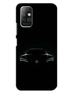 Чохол для Infinix Note 8 з картинкою «Mercedes — силует авто»