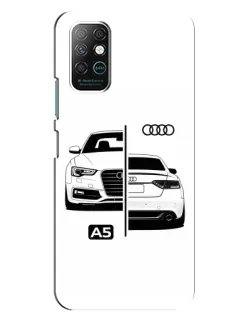 Чехол для Infinix Note 8 с картинкой «Audi — контрастный дизайн»