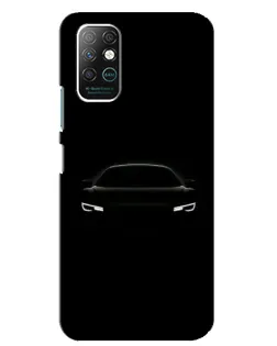 Чехол для Infinix Note 8 с картинкой «Взгляд Audi в темноте»