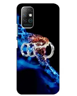Чехол для Infinix Note 8 с картинкой «Энергия лого Audi»