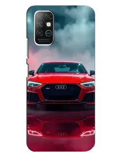 Чехол для Infinix Note 8 с картинкой «Audi RS — красный стиль»