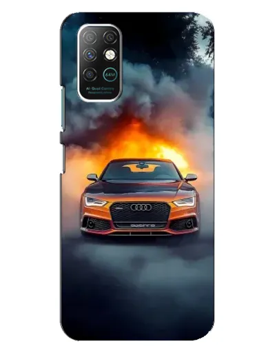 Чехол для Infinix Note 8 с картинкой «Audi в огненном дыму» Чехол для Infinix Note 8 с картинкой «Audi в огненном дыму»