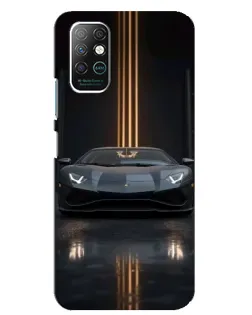 Чохол для Infinix Note 8 з картинкою «Lamborghini золоті лінії»