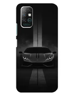 Чохол для Infinix Note 8 з картинкою «Lamborghini симетрія доріг»
