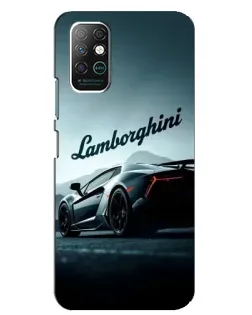 Чохол для Infinix Note 8 з картинкою «Класичний Lamborghini надпис»