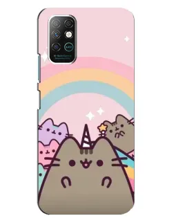Чехол для Infinix Note 8 с картинкой «Единорог Pusheen»