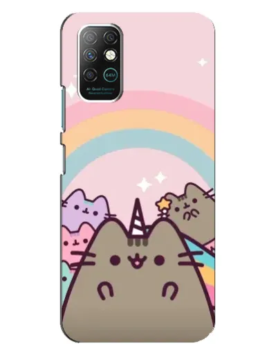 Чехол для Infinix Note 8 с картинкой «Единорог Pusheen»