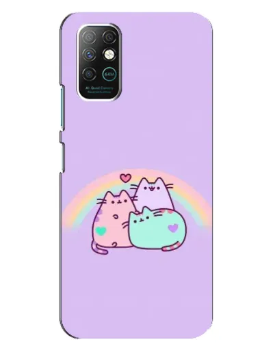 Чехол для Infinix Note 8 с картинкой «Радужные Пушины»
