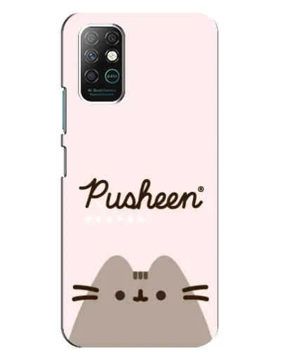 Чехол для Infinix Note 8 с картинкой «Pusheen логотип»