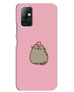 Чехол для Infinix Note 8 с картинкой «Pusheen сердце»