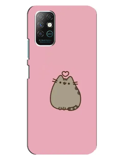 Чехол для Infinix Note 8 с картинкой «Pusheen сердце»
