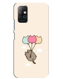 Чехол для Infinix Note 8 с картинкой «Пушин на шариках»