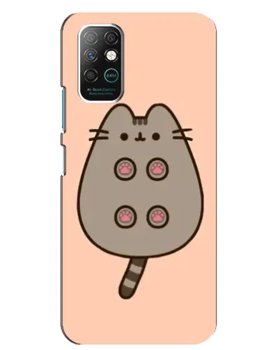 Чехол для Infinix Note 8 с картинкой «Пушин пузиком кверху»