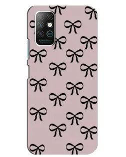Чехол для Infinix Note 8 с картинкой «Черные бантики»