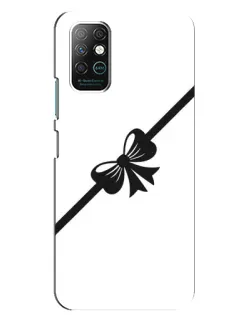 Чехол для Infinix Note 8 с картинкой «Диагональный бант»