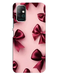 Чехол для Infinix Note 8 с картинкой «Бордовый атлас»