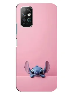 Чехол для Infinix Note 8 с картинкой «Stitch выглядывает»
