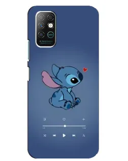 Чехол для Infinix Note 8 с картинкой «Музыкальный Stitch»