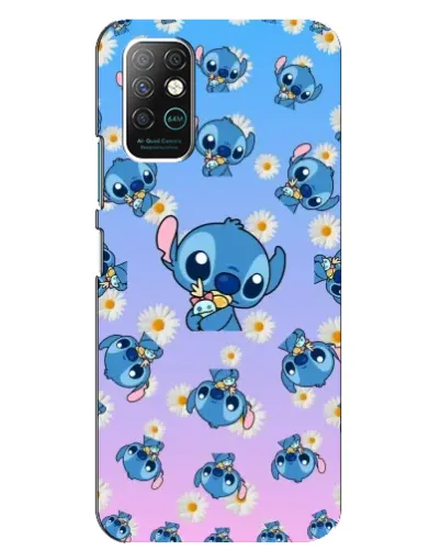 Чехол для Infinix Note 8 с картинкой «Паттерн со Стичем»