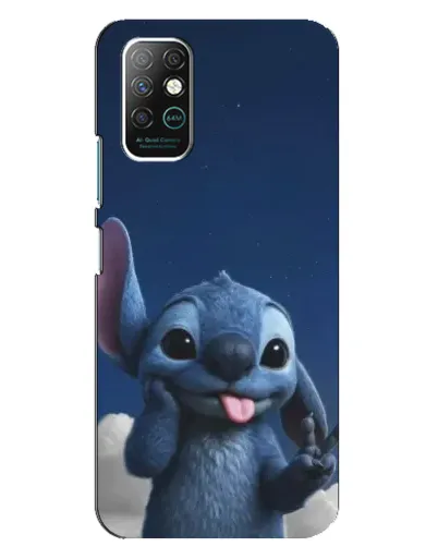 Чехол для Infinix Note 8 с картинкой «Стич в облаках»