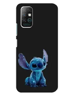Чехол для Infinix Note 8 с картинкой «Стич на черном»