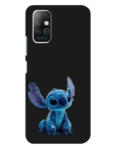 Чехол для Infinix Note 8 с картинкой «Стич на черном»