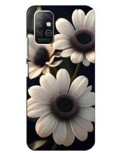 Чехол для Infinix Note 8 с картинкой «Белые маргаритки макро»