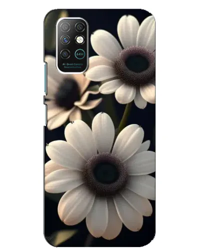 Чехол для Infinix Note 8 с картинкой «Белые маргаритки макро»