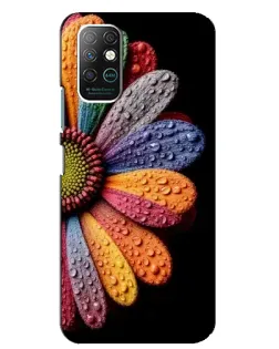 Чехол для Infinix Note 8 с картинкой «Радужный цветок»